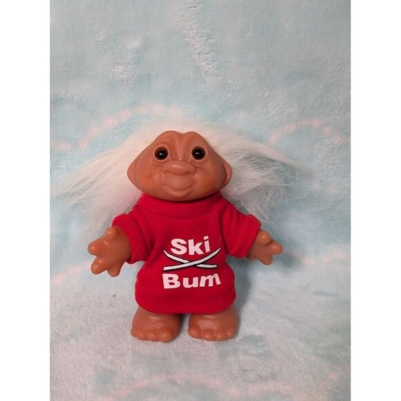 Vintage DAM Troll – Ski Bum Shirt – White Hair – 1986 Denmark Style – Rare - Picture 1 of 3